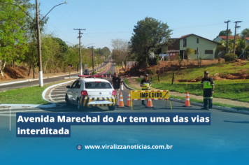 Avenida Marechal do Ar tem uma das vias interditada