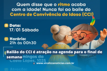 Bailão do CCI é atração na agenda para o final de semana