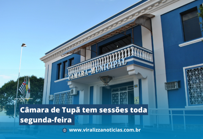 Câmara de Tupã tem sessões toda segunda-feira 