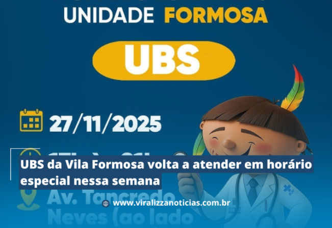 UBS da Vila Formosa volta a atender em horário especial nessa semana