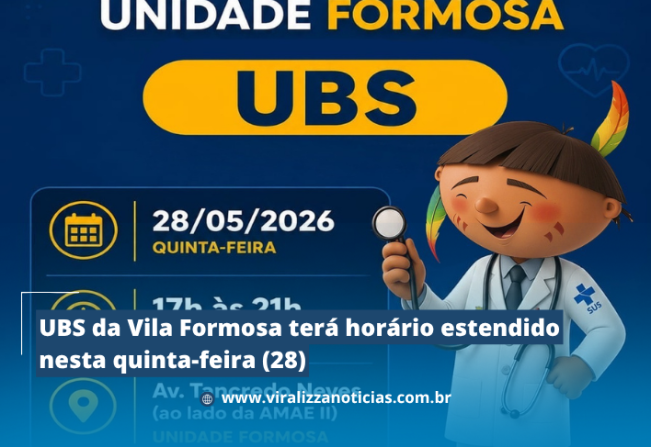 UBS da Vila Formosa terá horário estendido nesta quinta-feira (28)