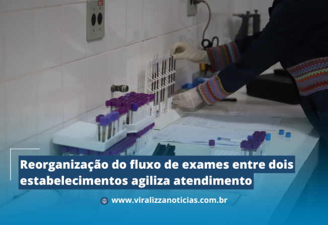 Reorganização do fluxo de exames entre dois estabelecimentos agiliza atendimento